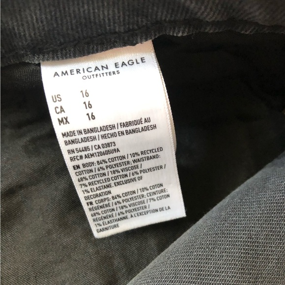 NWT American Eagle Highest Rise Baggy Short Comfort Stretch Waistband Size 16 - Picture 11 of 13